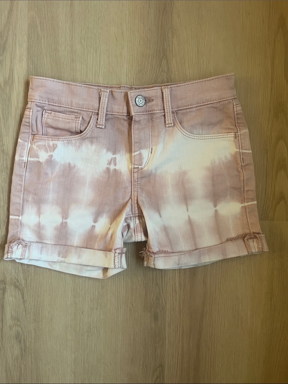 Old Navy Girl’s Tie-Dye Pink Denim Cotton Shorts